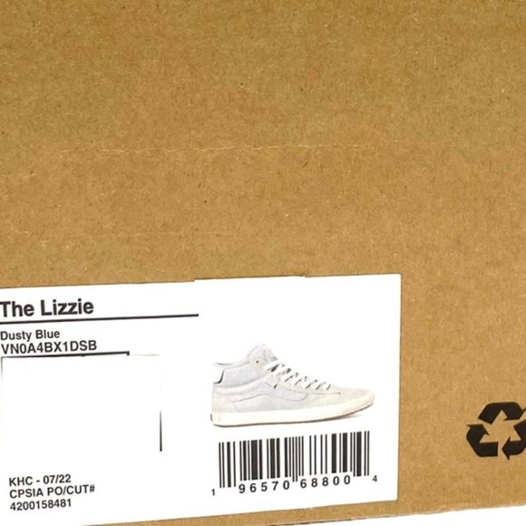 VANS Skate Lizzie Dusty Blue Shoe High Casual For Women Suede Canvas VN0A4BX1DSB - Picture 10 of 10